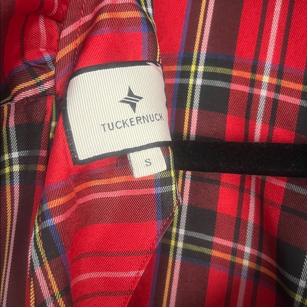 Red Plaid Ruffle Dress - Picture 6 of 6